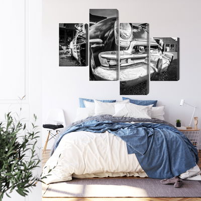 Ljuddämpande tavla - Black and white american