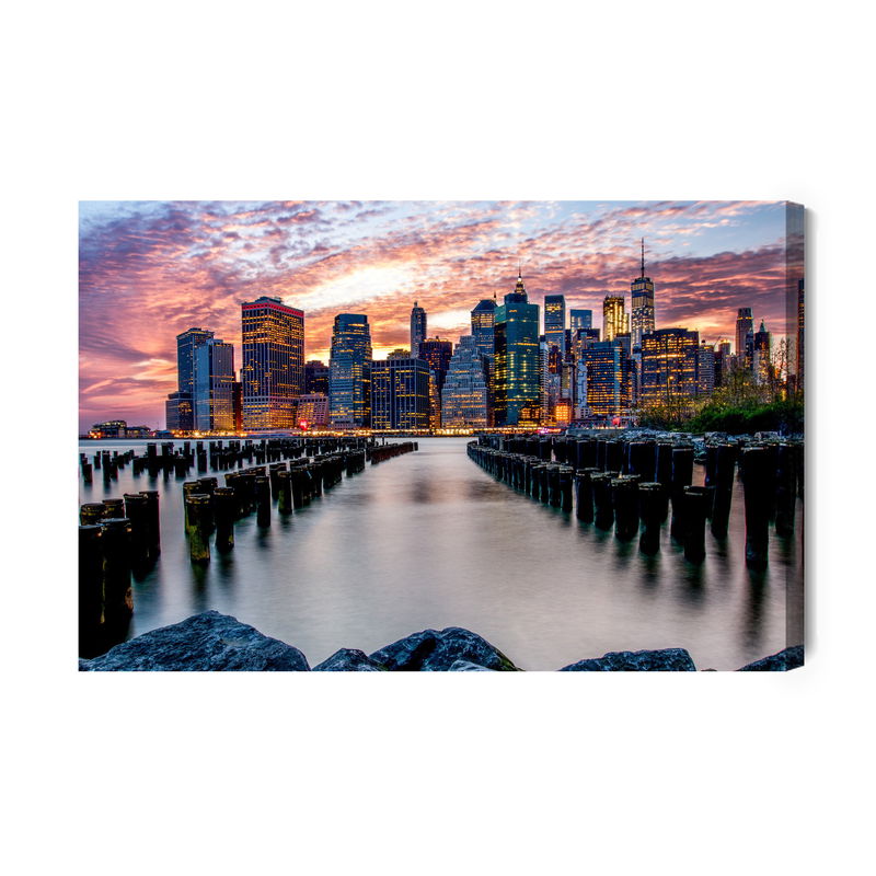 Ljuddämpande tavla - New York city panorama