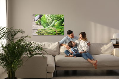 Ljuddämpande tavla - Bunch of green vegetables