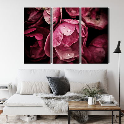 Ljuddämpande tavla - Peony flowers close up 3d