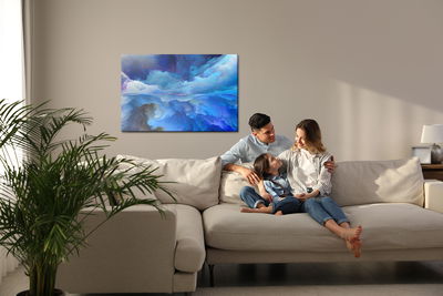 Ljuddämpande tavla - Abstract reflection of clouds