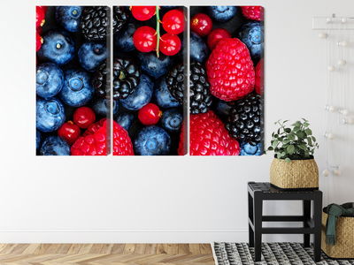 Ljuddämpande tavla - Forest fruits on a macro