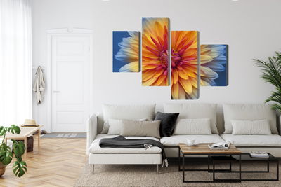 Ljuddämpande tavla - Chrysanthemum flower close