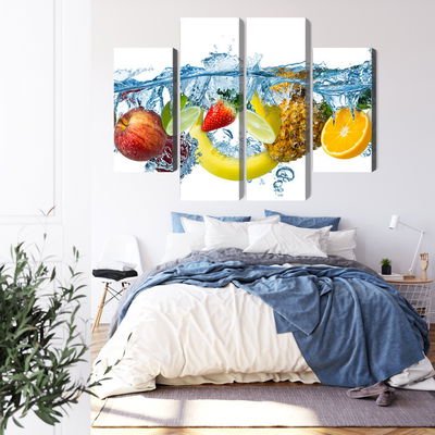 Ljuddämpande tavla - Fresh fruit in the water