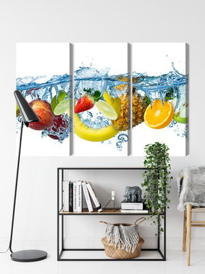 Ljuddämpande tavla - Fresh fruit in the water