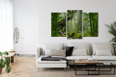 Ljuddämpande tavla - The green of the rain forest