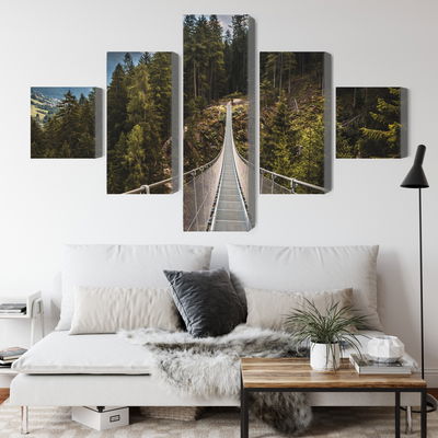 Ljuddämpande tavla - Suspension bridge in a 3d