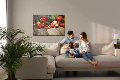 Ljuddämpande tavla - Vegetables for lunch