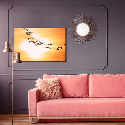 Ljuddämpande tavla - Cormorants birds