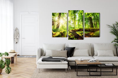 Ljuddämpande tavla - Rays of the sun in the 3d