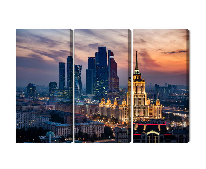 Ljuddämpande tavla - Aerial view of the moscow