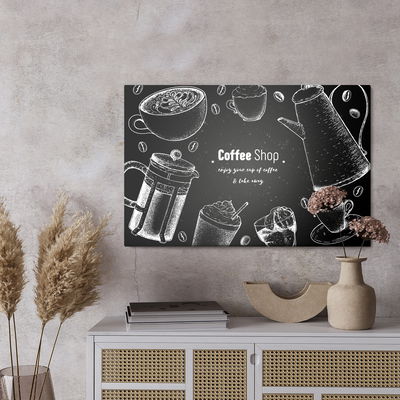 Ljuddämpande tavla - Coffee pots