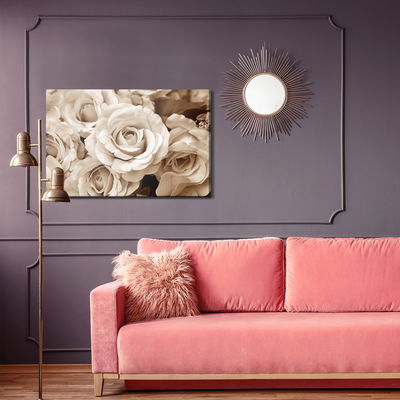 Ljuddämpande tavla - Vintage rose petals