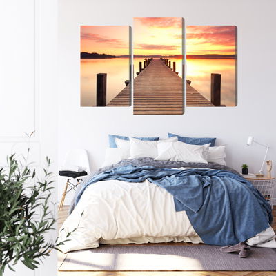 Ljuddämpande tavla - Sunset on the pier