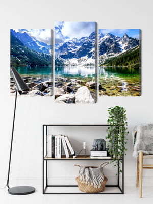 Ljuddämpande tavla - Lake morskie oko 3d