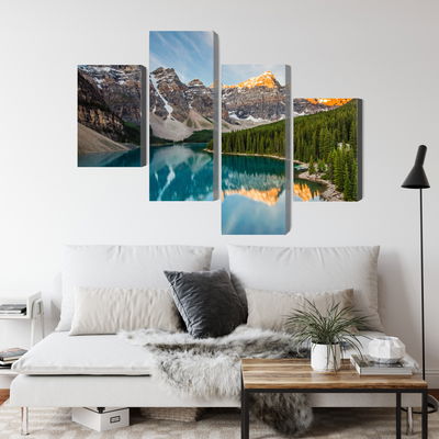 Ljuddämpande tavla - Canadian Moraine Lake 3d