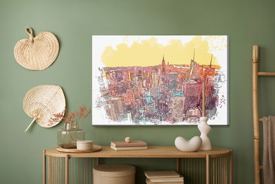 Ljuddämpande tavla - Colorful New York