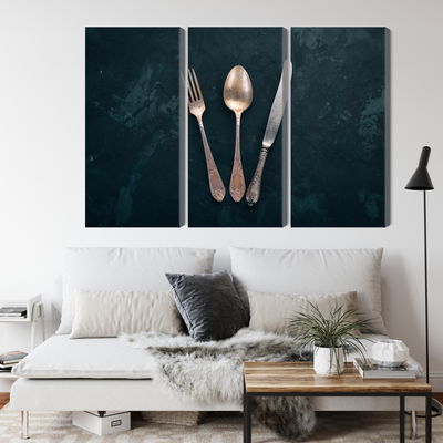 Ljuddämpande tavla - Old cutlery