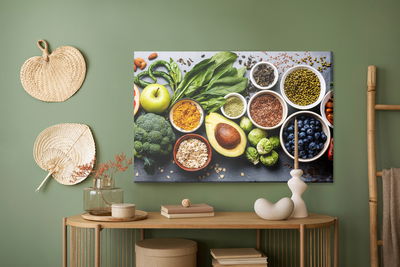 Ljuddämpande tavla - Vegetables with fruit