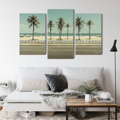 Ljuddämpande tavla - Palm trees on the ipanema