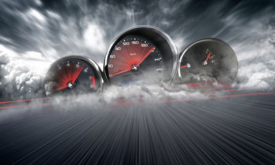 Ljuddämpande tavla - High speed car counters