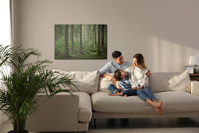 Ljuddämpande tavla - Forest 3d view