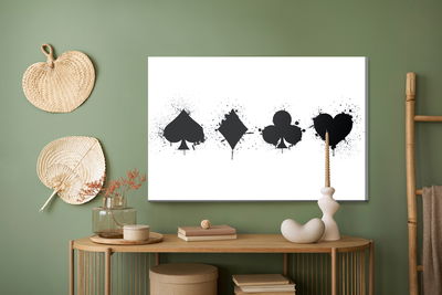 Ljuddämpande tavla - Abstract card symbols