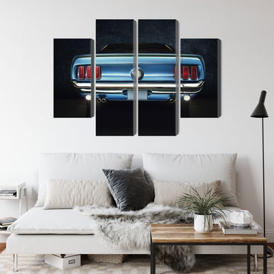 Ljuddämpande tavla - The back of an old ford