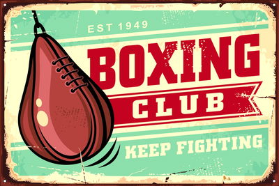 Ljuddämpande tavla - Punching bag and vintage