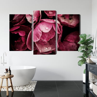 Ljuddämpande tavla - Peony flowers close up 3d