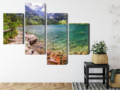 Ljuddämpande tavla - 3d view of the lake