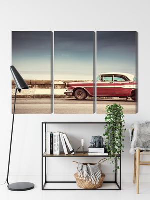 Ljuddämpande tavla - Old american retro car