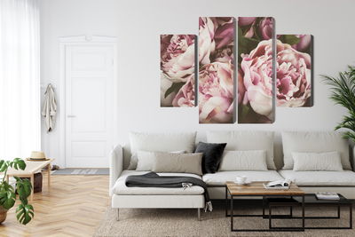 Ljuddämpande tavla - Delicate vintage peony