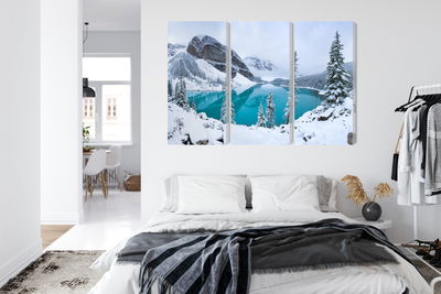 Ljuddämpande tavla - Moraine Lake in winter