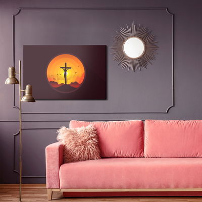 Ljuddämpande tavla - Crucifixion of jesus christ