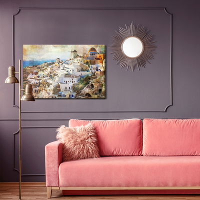 Ljuddämpande tavla - Architecture of santorini