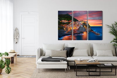 Ljuddämpande tavla - Manarola city in Italy