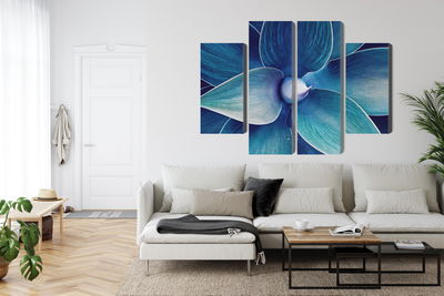 Ljuddämpande tavla - Top view of the plant