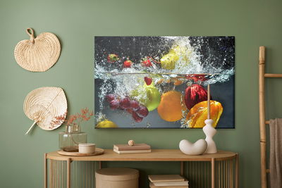 Ljuddämpande tavla - Fruit in the water