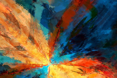 Ljuddämpande tavla - Abstract color variation