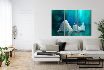 Ljuddämpande tavla - Delicate leaves close up