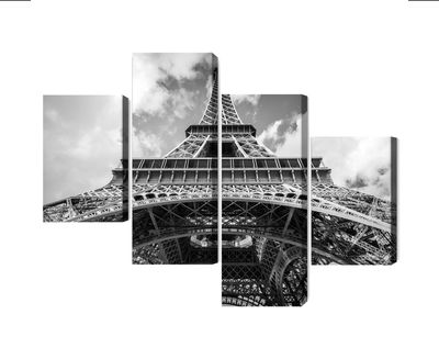 Ljuddämpande tavla - Paris eiffel tower black