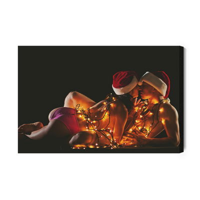 Ljuddämpande tavla - Christmas couple