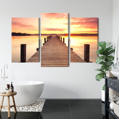 Ljuddämpande tavla - Sunset on the pier