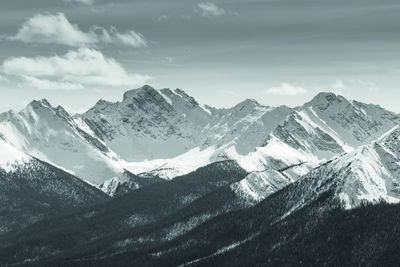 Ljuddämpande tavla - Black and white mountain