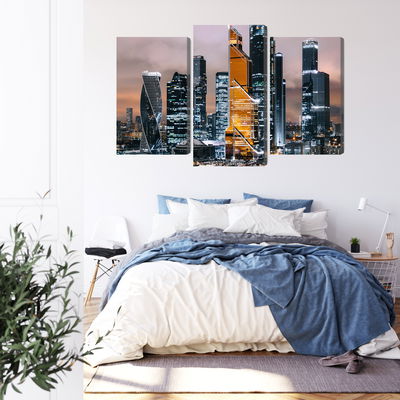 Ljuddämpande tavla - Panorama of moscow city