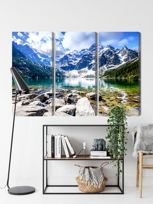 Ljuddämpande tavla - Lake morskie oko 3d