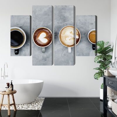 Ljuddämpande tavla - Cups with coffee