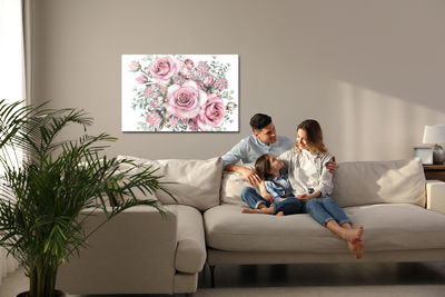 Ljuddämpande tavla - Flowers and rose buds