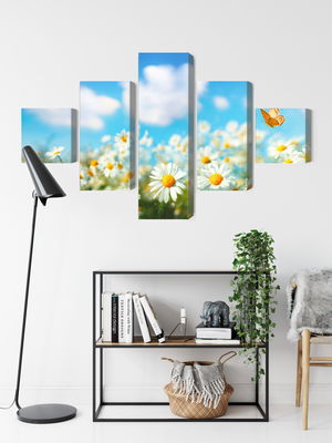 Ljuddämpande tavla - 3d daisy field